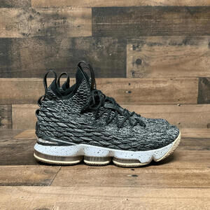 Nike Lebron 15 XV Ashes GS Black White SZ 10 basketball Sneakers Shoes 922811002